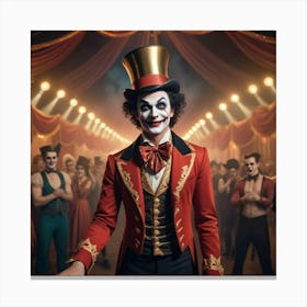 Great Circus Clown Canvas Print