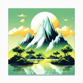 Mountain Landscape 10 Canvas Print