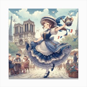 Paris Girl Canvas Print