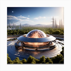 Futuristic City 174 Canvas Print