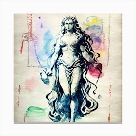 Goddess Of The Sea Canvas Print
