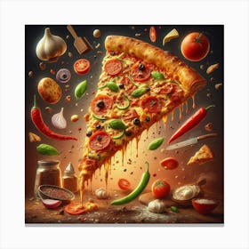 Pizza25 Canvas Print