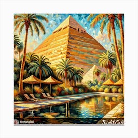 Egyptian Pyramids 11 Canvas Print