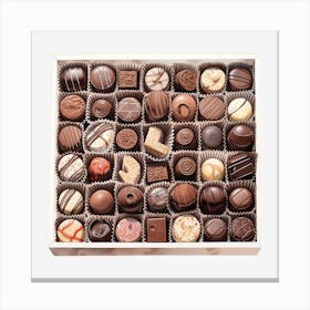 Chocolates In A Box 5 Canvas Print