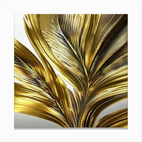 Gold Feathers 9 Canvas Print