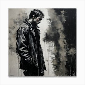 'The Man In The Rain' 1 Canvas Print