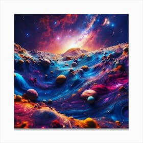 Swimming in Stars Canvas Print