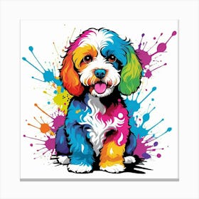 Graffiti Cockapoo Canvas Print