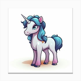 Cute Unicorn 550 Canvas Print