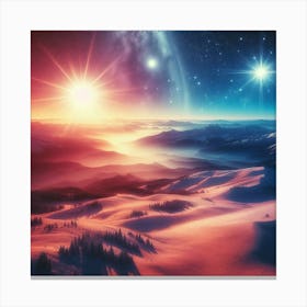 Starry Night Sky Canvas Print