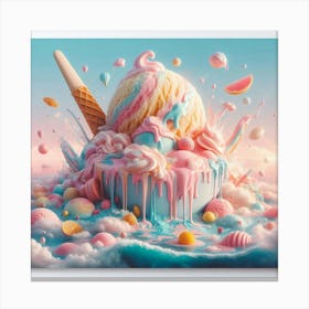 Ice Cream Canvas Art Canvas Print