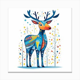 Deer colors Canvas Print