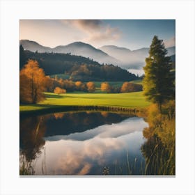 Autumn Landscape - Autumn Stock Videos & Royalty-Free Footage 1 Canvas Print