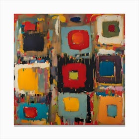 Abstract Squares Canvas Print