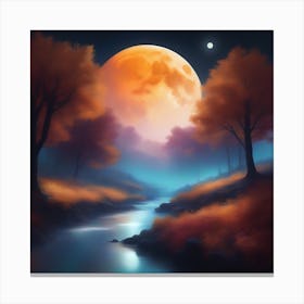 Harvest Moon Dreamscape 7 Canvas Print