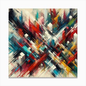 Abstract Chaos 1 Couch Hotel Commercial Canvas Print