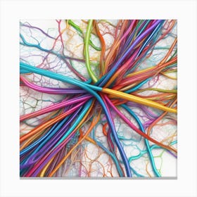 Colorful Wires 49 Canvas Print