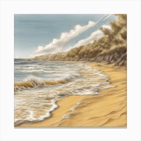 Beach Scene 1 Canvas Print