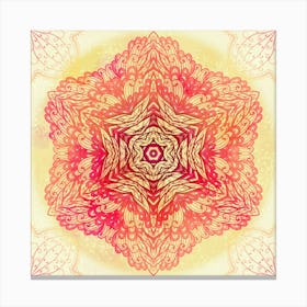 Hand Drawn Floral Mandala 06 1 Canvas Print