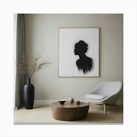 Silhouette Of A Woman 1 Canvas Print