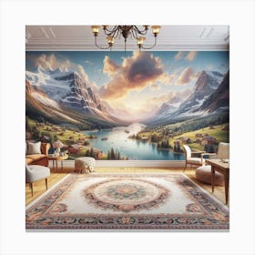 Switzerland Landscape Canvas Print