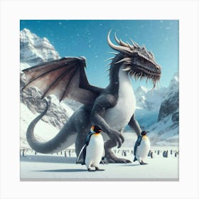 Ice Dragon Canvas Print