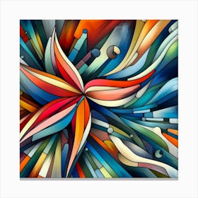 Abstract modernist Starfish 3 Canvas Print