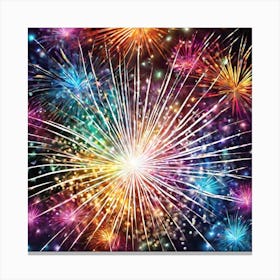 Fireworks In The Sky 9 Canvas Print