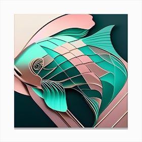 Abstract Fish Canvas Print