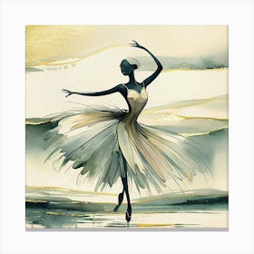 Ballerina Painting Canvas Print