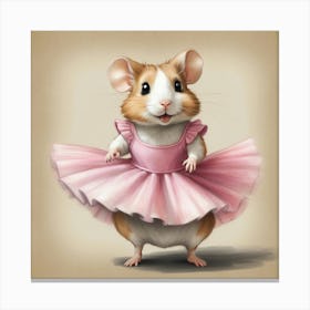 Hamster Ballerina 1 Canvas Print