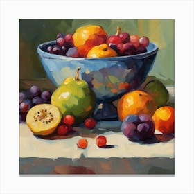 Fruit Bowl Canvas Print