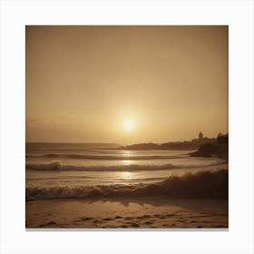 Sunset On The Beach 14 Canvas Print