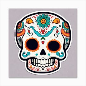 Day Of The Dead Skull 14 Canvas Print