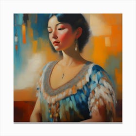 Abstract Lady Picture(17) Canvas Print