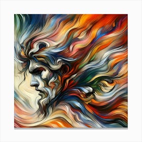 Abstract Of A Man 1 Canvas Print