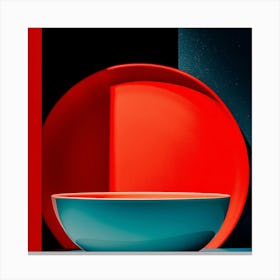 Red Bowl Canvas Print