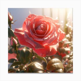 Rose Blooming Canvas Print