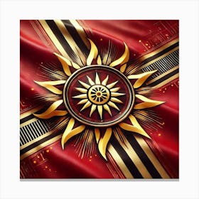 Solar Imperium Flag Converted Canvas Print