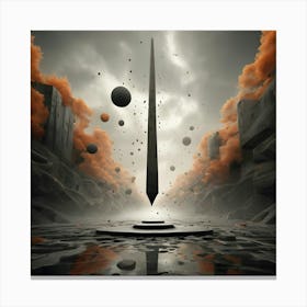 Apstract Explores the balance 1 Canvas Print