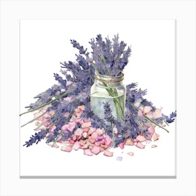 Lavender Essential Oil Canvas Print