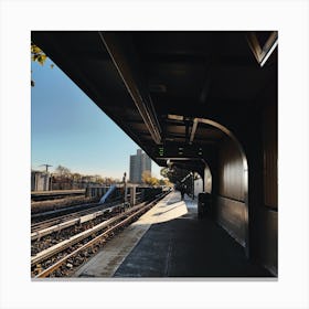 Train Station In The Bronx Canvas Print
