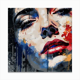 Splatter Painting Canvas Print