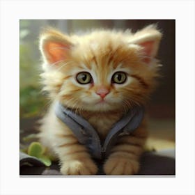 Cute Kitten 4 Canvas Print