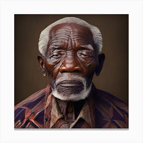 Portrait Of An African Man Canvas Print