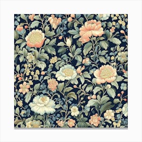 Floral Wallpaper Art 8 Canvas Print