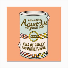 Aquarius Soup Canvas Print