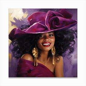 Purple Hat 1 Canvas Print