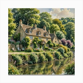 Cotswold Village 1 Canvas Print