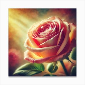 Rose Wallpaper Canvas Print